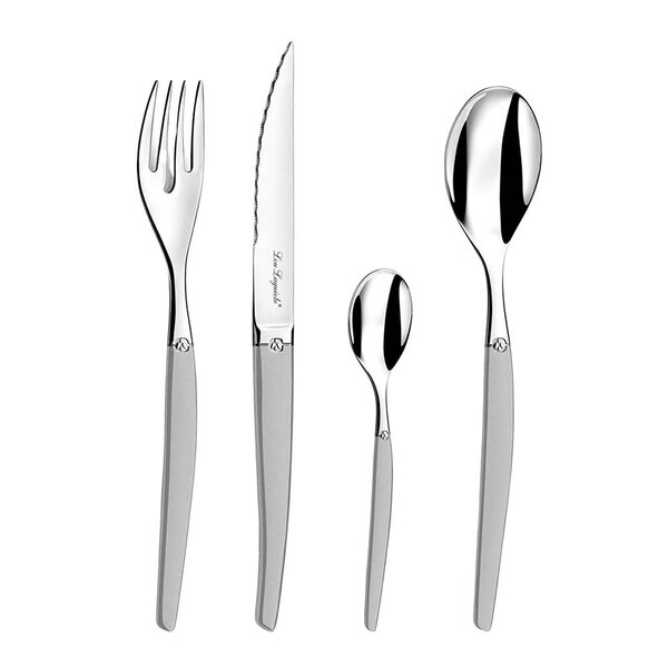 Lou Laguiole Jet bestikksett 24 deler satin