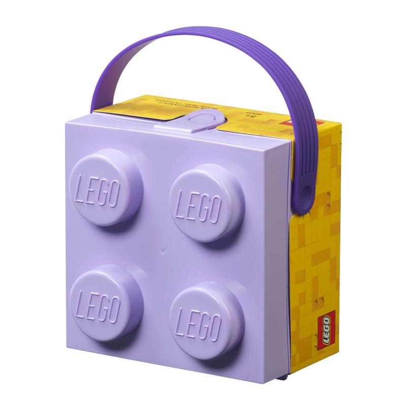 Lego Boks med håndtak lavendel