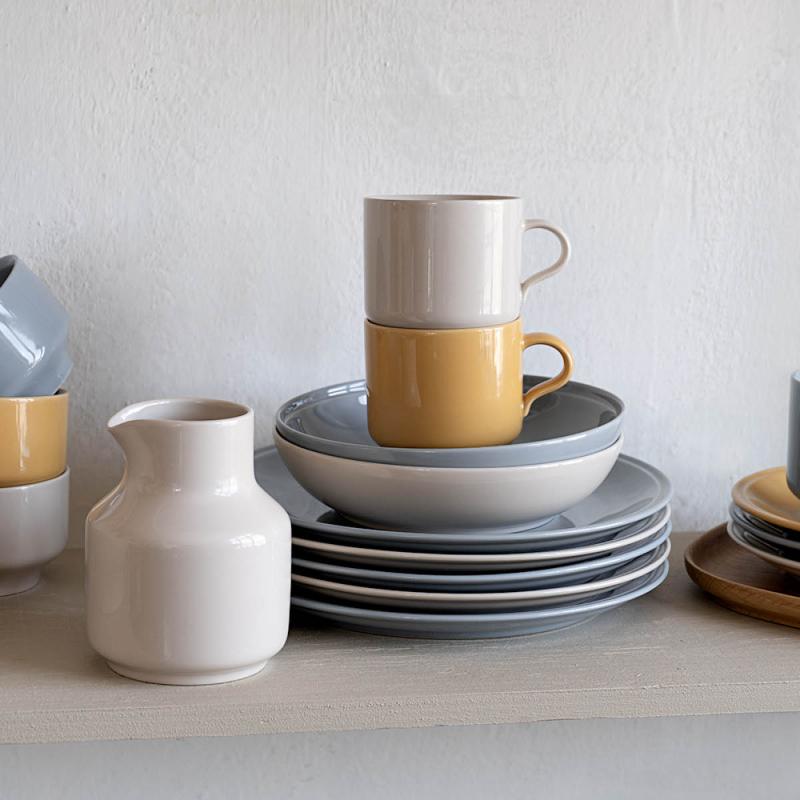 Rörstrand Höganäs Keramik dyp tallerken 19 cm sand