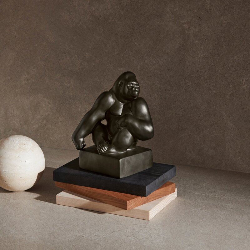 Royal Copenhagen Figur Gorilla grafitt M