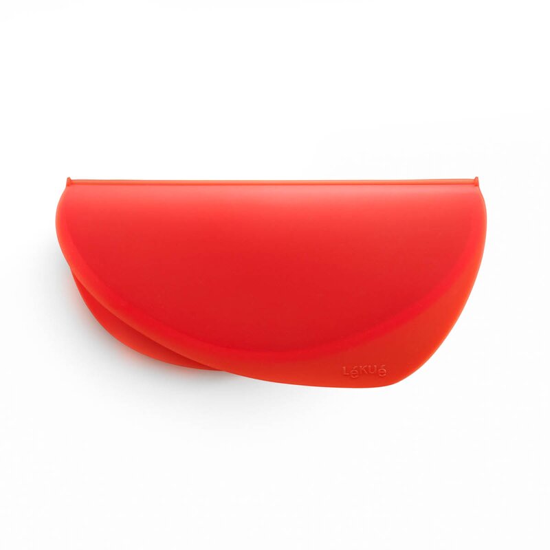 Lékué Omelettform for mikrobølgeovn 23x12 cm rød
