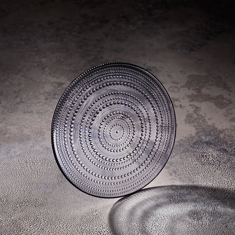 iittala Kastehelmi tallerken 31,5 cm grå