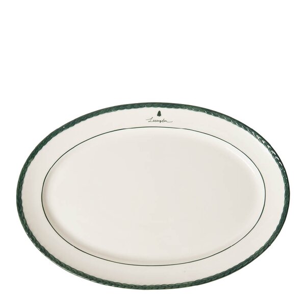 Lexington - Serveringsfat 42 cm hvit/grønn