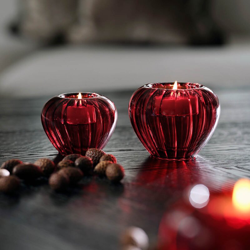 Magnor Hazel Ruby lyslykt 10 cm rød