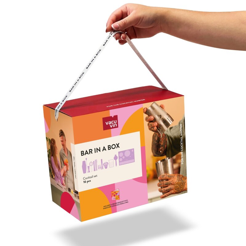Vacu Vin Master bar in a box cocktailset 16 deler