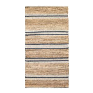 Lone Tepper Lyon jute gulvteppe 160x230 cm natur blå