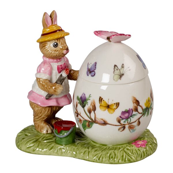 Villeroy & Boch Bunny Tales Anna påskeegg rund krukke 11x7 cm 9 cl rosa
