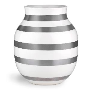 Kähler Omaggio vase 20 cm sølv