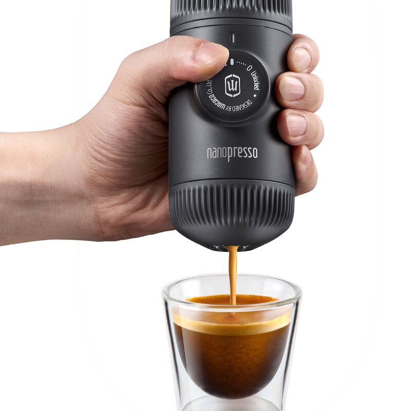 Wacaco Nanopresso bærbar espressomaskin grå