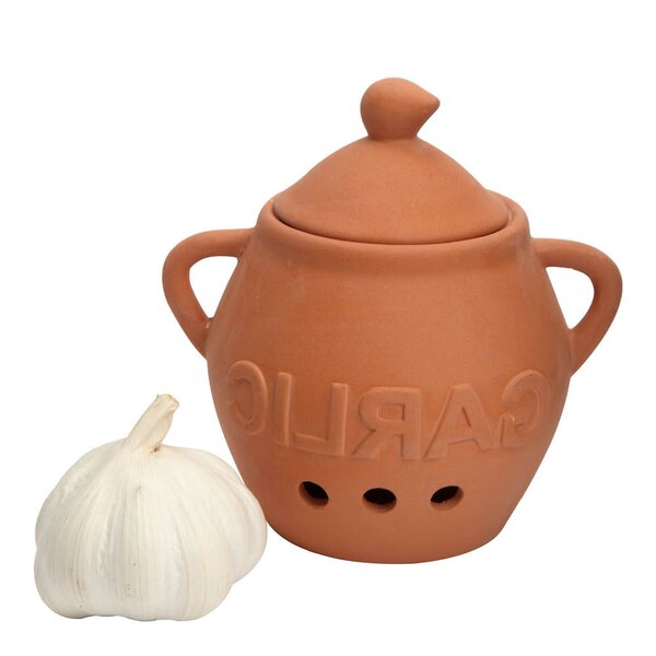 Dexam Terracotta hvitløkskrukke 13 cm