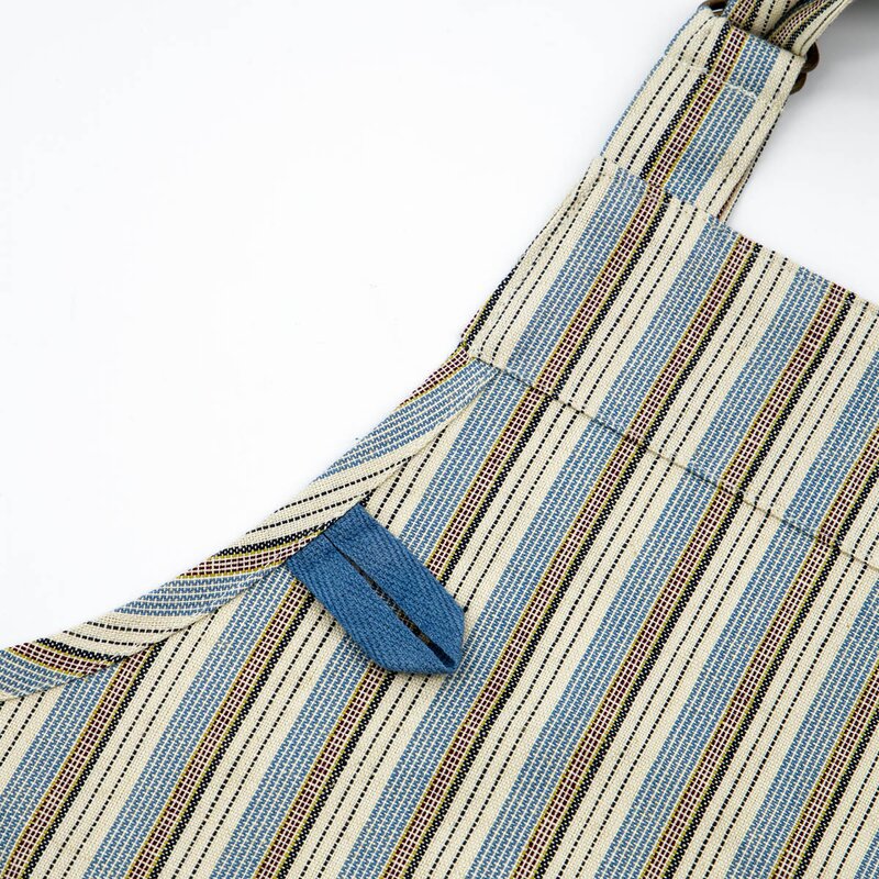 House Doctor Cook forkle i bomull 90x90 cm blå/sand