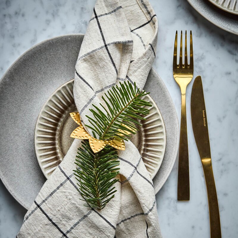 House Doctor Ring serviettringer 4 stk antikk messing