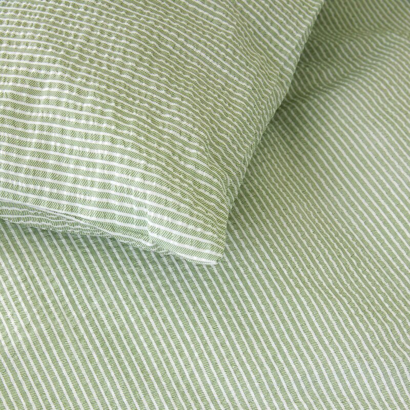 Høie Lykke krepp sengesett 140x200 cm vårgrønn