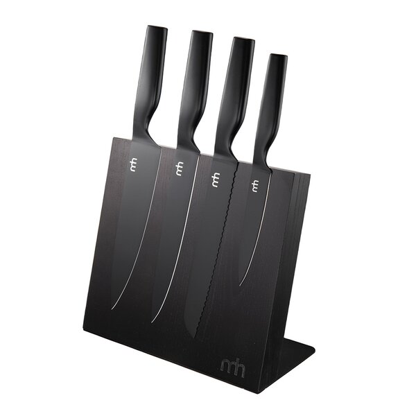 Modern House Black knivsett 4 deler 25 cm svart