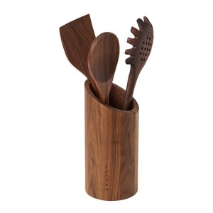 Satake Kjøkkenredskap med beholder 4 deler valnøtt