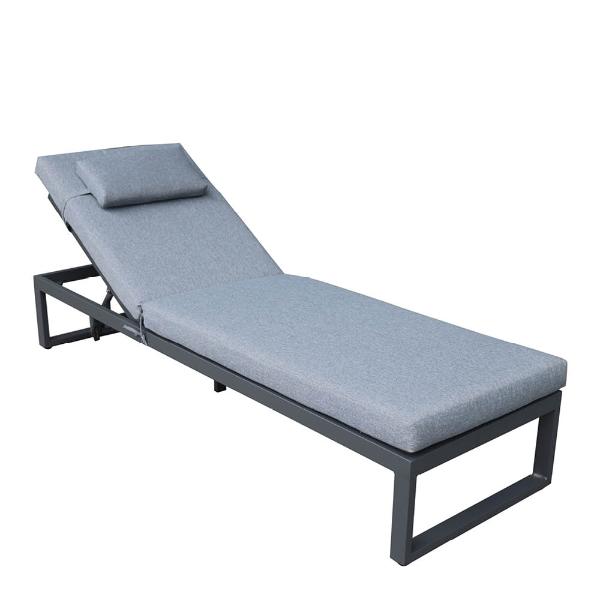 Easy Living Melo solseng 30,5 x 63 x 198 cm mørk grå