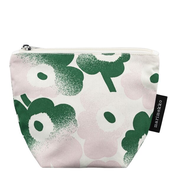 Marimekko Mini Unikko toalettveske 20x16 cm hvit/rosa/grønn