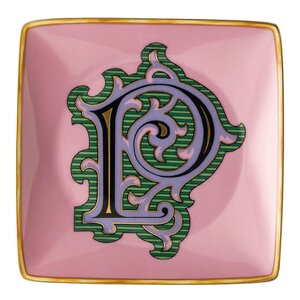 Versace Alphabet skål 12 cm kvadratisk P
