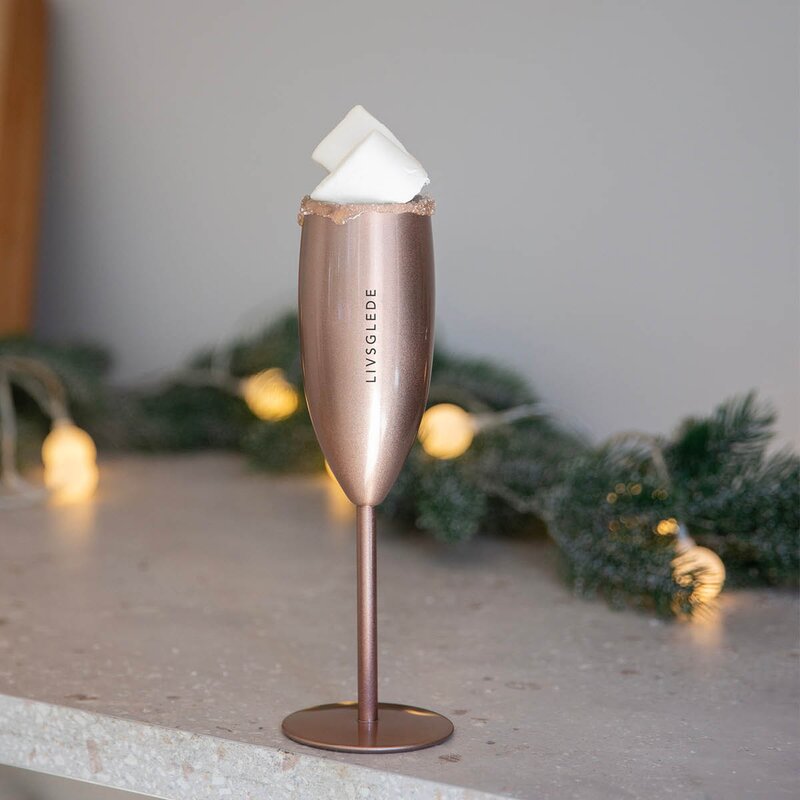 Pictureit Termo champagneglass HYTTEBOBLER 12 cl roségull
