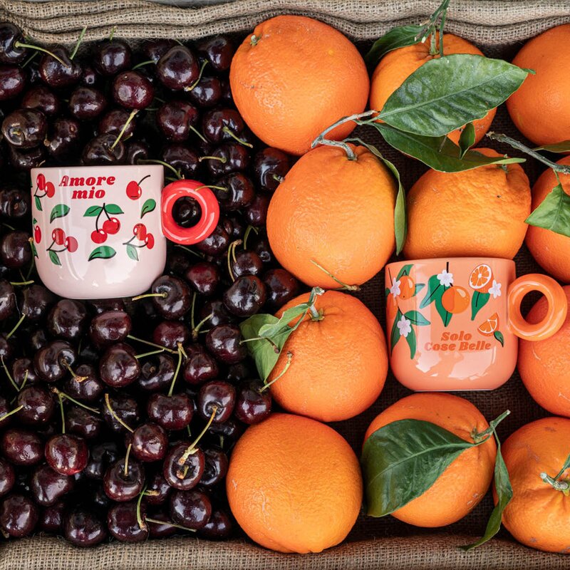 Bialetti Mercato Della Frutta krus 33 cl 2 stk multi