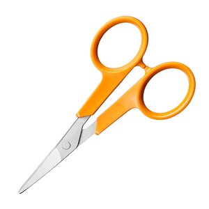 Fiskars Classic broderisaks 10 cm buet oransje