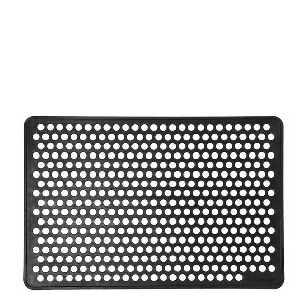 Tica Copenhagen Dot dørmatte gummi 90x60 cm svart