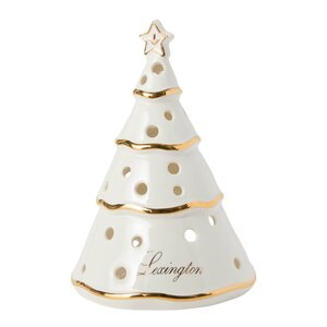 Lexington Christmas Tree lykt 16,5 cm hvit/gull