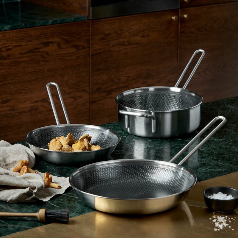 Eva Trio Multi Mosaic keramisk stekepanne 28 cm resirkulert stål