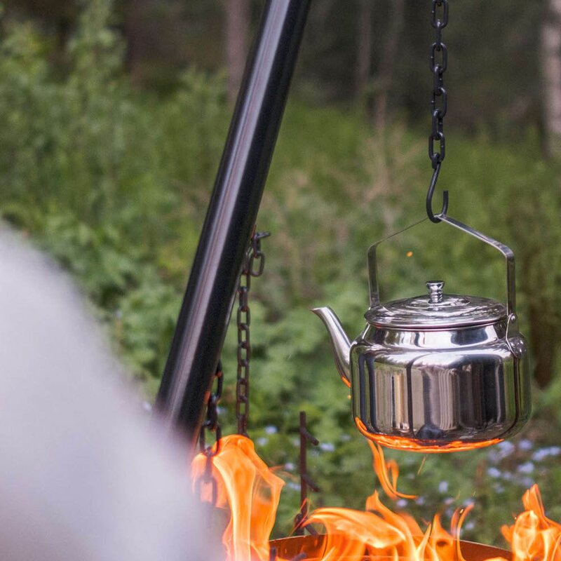 Espegard Kaffekjele til bål 2,5L rustfritt stål