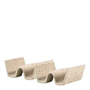 Sagaform Ditte taco-stativ 2 stk beige/burgunder