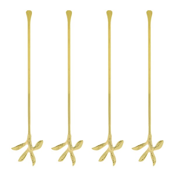 House Doctor Serve rørepinne 19 cm 4 stk anitkk gull