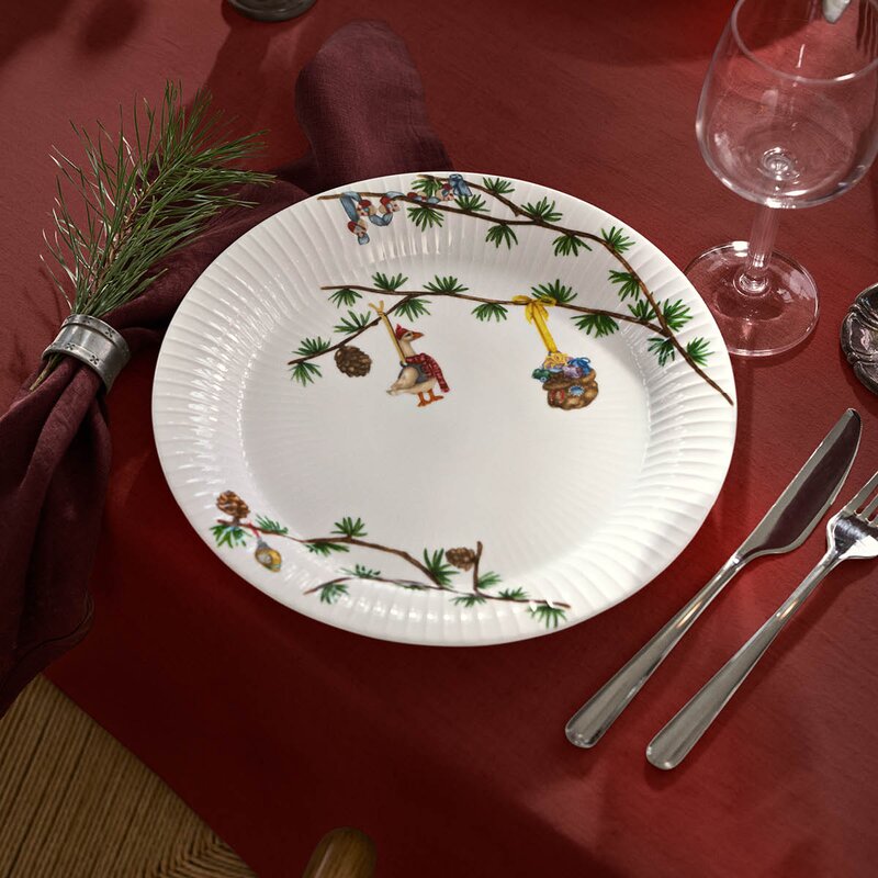 Kähler Hammershøi Christmas tallerken 27 cm hvit m/dekor