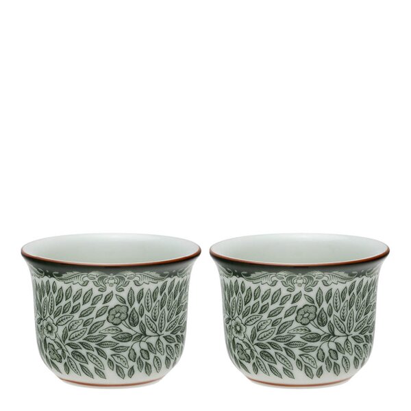 Rörstrand Ostindia Floris eggeglass 5,5 cm 2 stk grønn