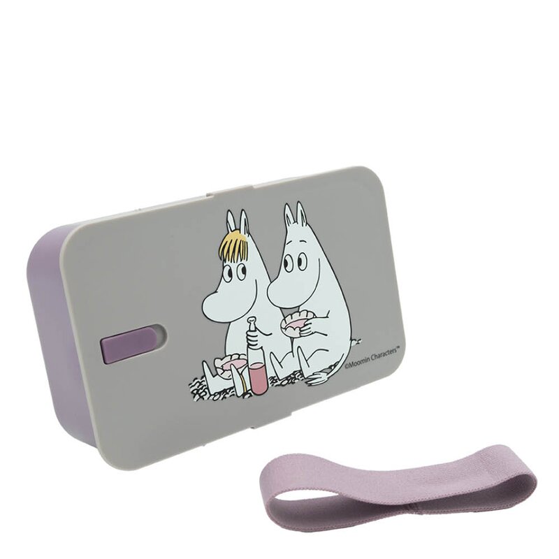 Moomin Mummi matboks 6x12x19 cm Lunsj lilla