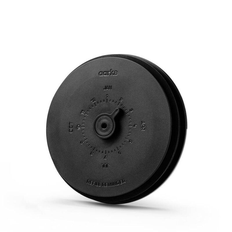 Aarke Purifier vannfilterkanne 1,66L klart glass/stål