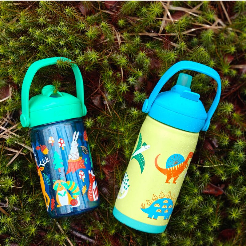 Camelbak Thrive Flip Straw Kids VSS drikkeflaske 0,35L dinosaur dino jam