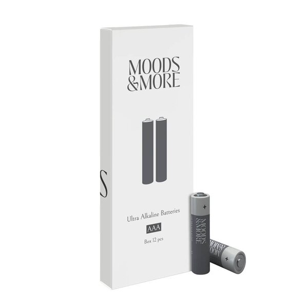 Moods & More AAA-batteri 12 stk svart