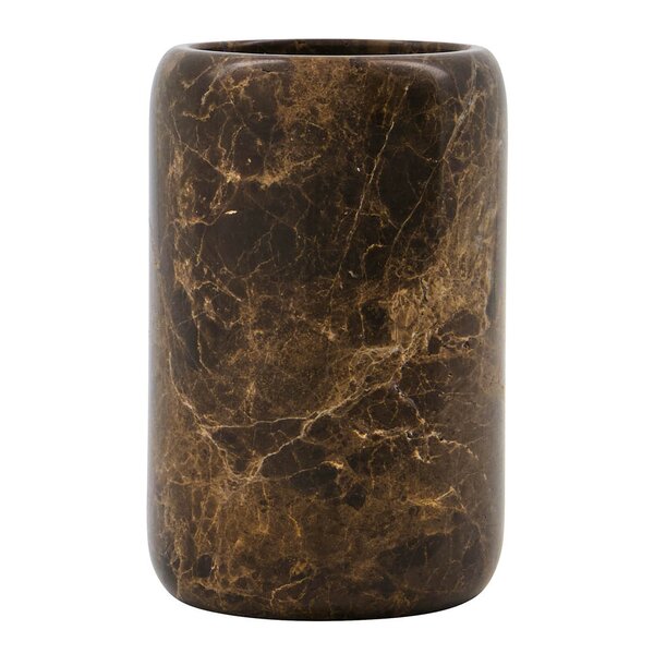 House Doctor Able tannbørsteholder 11,5x7,5 cm brun marmor