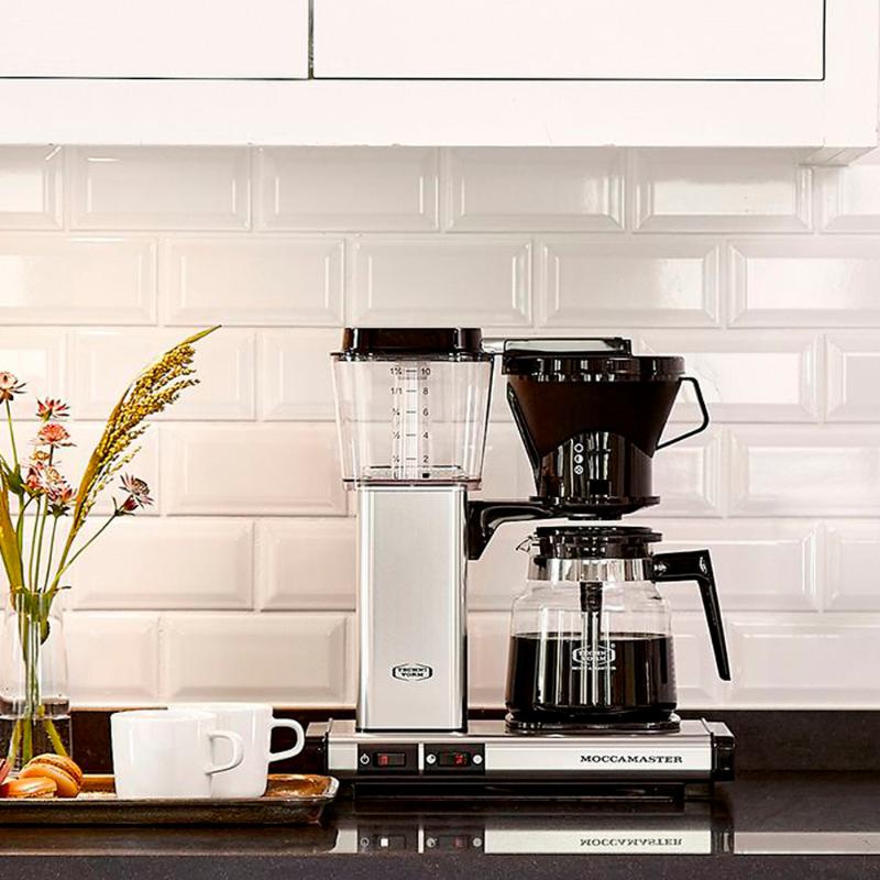 Moccamaster Manual kaffetrakter polert sølv