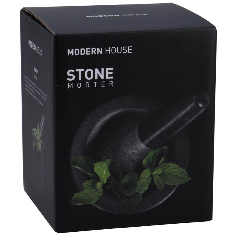 Modern House Stone morter svart