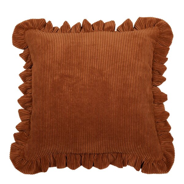 Fondaco Owen putetrekk m/volang 50x50 cm rust