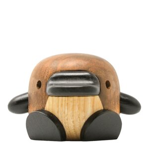 FableWood Mary nebbdyr trefigur 5,5 cm ask/valnøtt