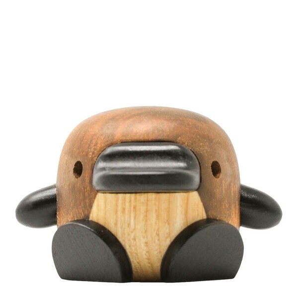 FableWood Mary nebbdyr trefigur 5,5 cm ask/valnøtt