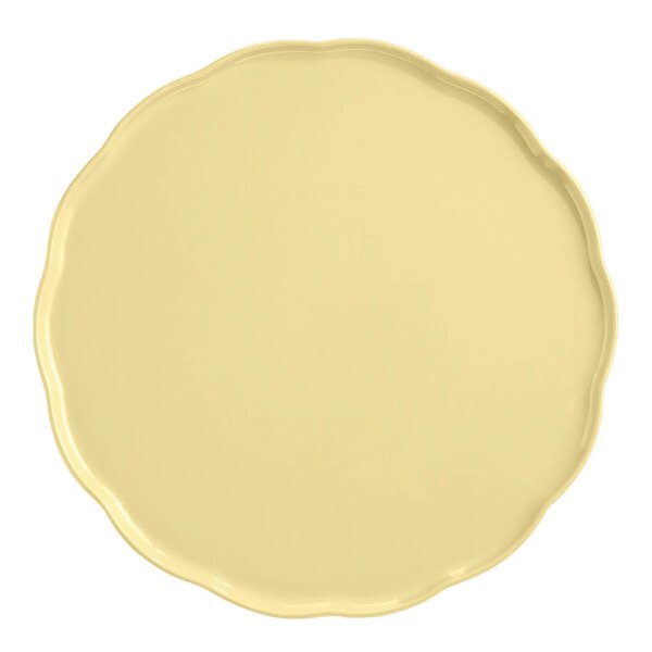 Emile Henry Madeleine serveringsfat rund 31x31 cm Vanilje