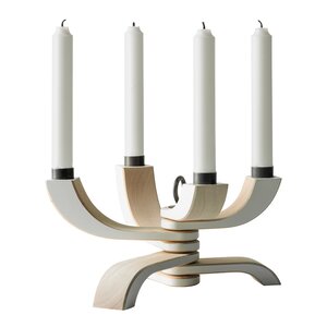 Design House Stockholm Nordic Light lysestake 20,5 cm hvit