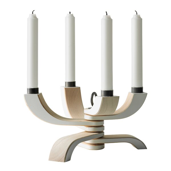 Design House Stockholm Nordic Light lysestake 20,5 cm hvit