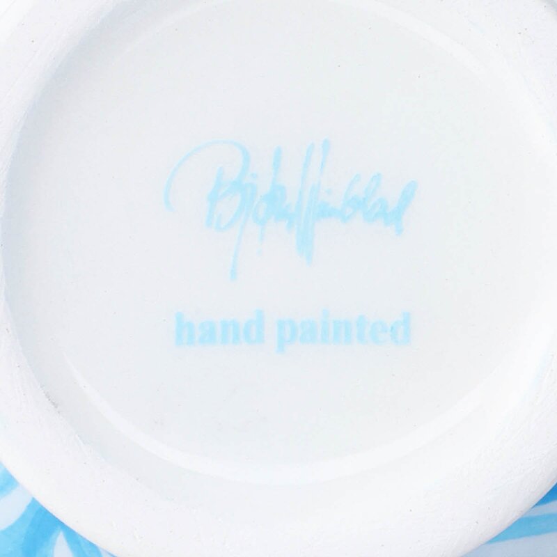 Bjørn Wiinblad Titania lysestake 11,5 cm lys blå