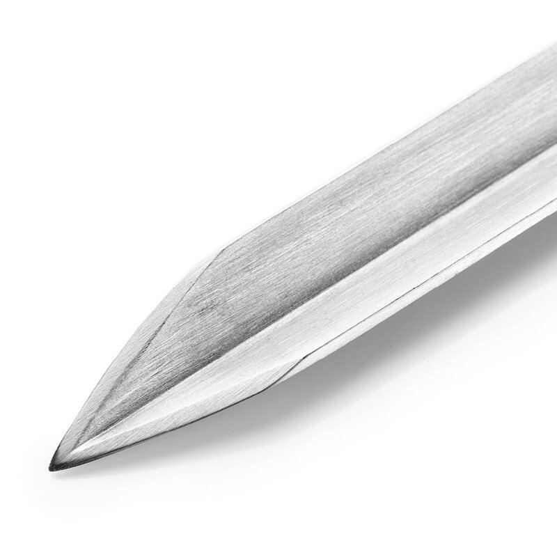 Forged Churrasco grillspyd V-form 70 cm stål/oliventre