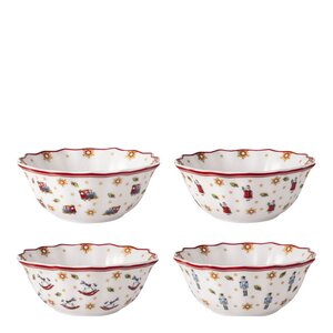 Villeroy & Boch Toy-s Delight jubileums skålsett 4 stk 30,5x30,5 cm multi