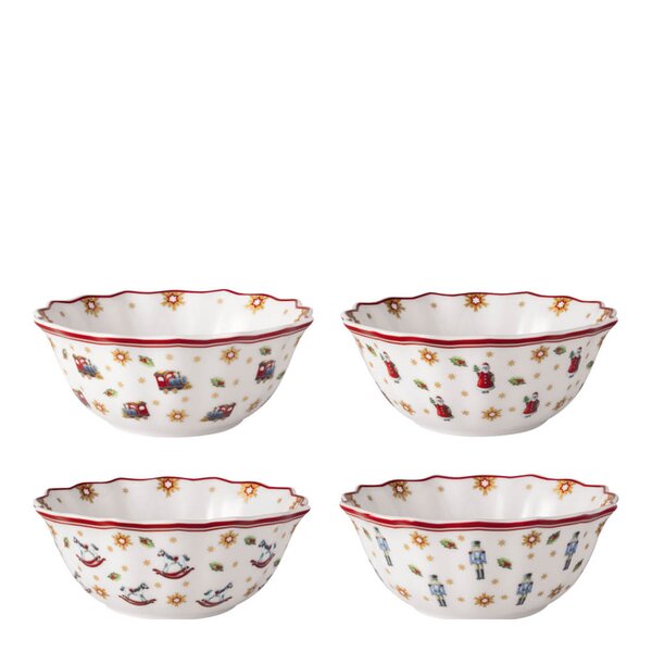 Villeroy & Boch Toy-s Delight jubileums skålsett 4 stk 30,5x30,5 cm multi